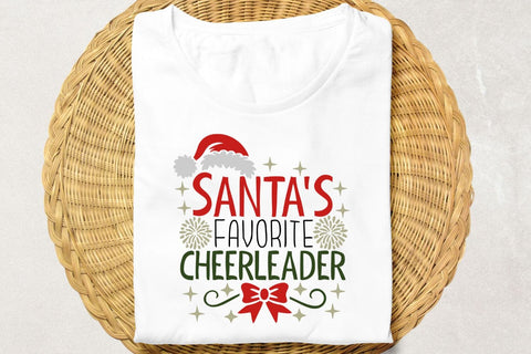 Santa's Favorite Cheerleader| Christmas Cheerleader SVG Cutting Files. SVG CosmosFineArt 