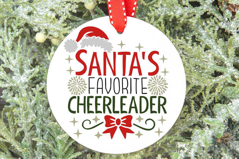 Santa's Favorite Cheerleader| Christmas Cheerleader SVG Cutting Files. SVG CosmosFineArt 
