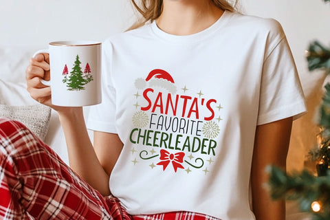 Santa's Favorite Cheerleader| Christmas Cheerleader SVG Cutting Files. SVG CosmosFineArt 