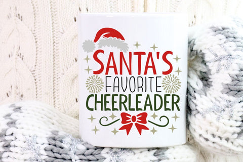 Santa's Favorite Cheerleader| Christmas Cheerleader SVG Cutting Files. SVG CosmosFineArt 