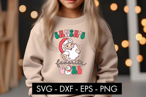 Santa's Favorite Girl SVG Cut File PNG SVG Freeling Design House 