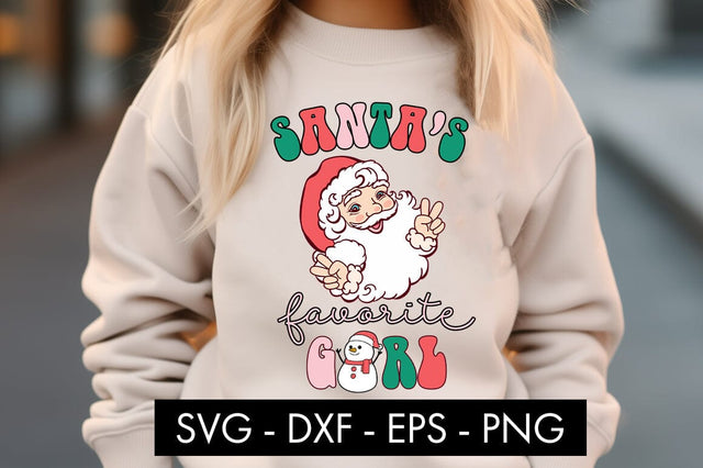 Santa's Favorite Girl SVG Cut File PNG SVG Freeling Design House 