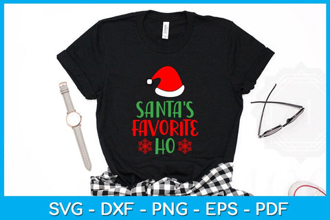 Santa's Favorite Ho Christmas SVG PNG PDF Cut File SVG Creativedesigntee 