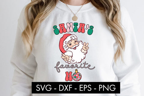 Santa's Favorite Ho SVG Cut File PNG SVG Freeling Design House 
