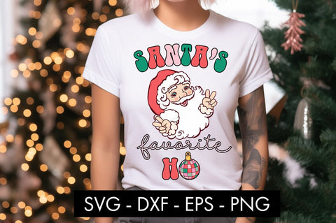 Santa's Favorite Ho SVG Cut File PNG SVG Freeling Design House 