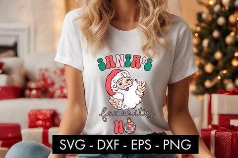 Santa's Favorite Ho SVG Cut File PNG SVG Freeling Design House 