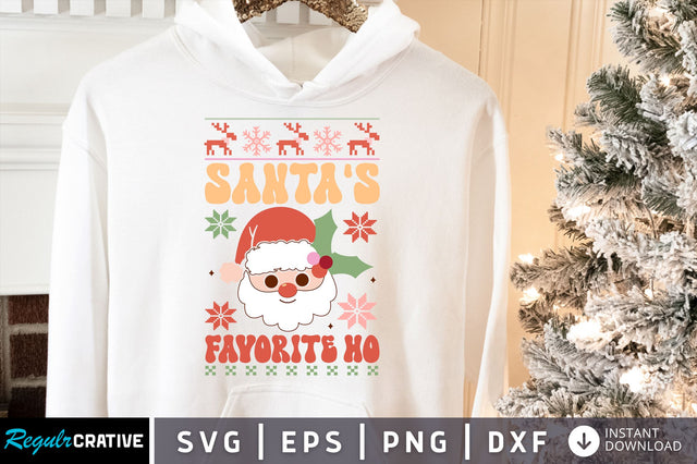 Santas favorite ho SVG design SVG Regulrcrative 