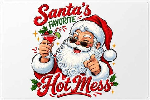 Santa's Favorite Hot Mess Christmas PNG SVG BillahCrafts 