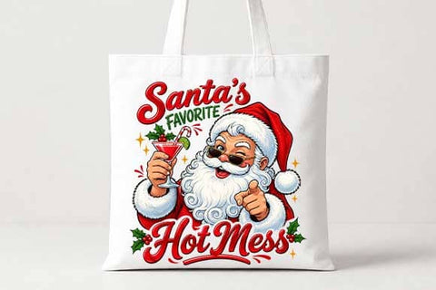 Santa's Favorite Hot Mess Christmas PNG SVG BillahCrafts 