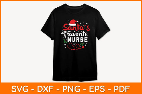Santa’s Favorite Nurse Svg Design SVG artprintfile 