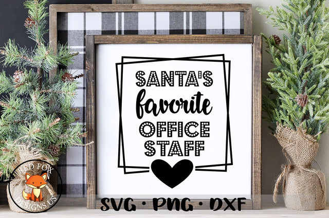 Santa's Favorite Office Staff SVG | Christmas SVG SVG RedFoxDesignsUS 