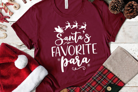 Santa's Favorite Para SVG I Christmas Para Shirt SVG SVG Happy Printables Club 