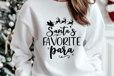 Santa's Favorite Para SVG I Christmas Para Shirt SVG SVG Happy Printables Club 