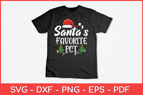Santa's Favorite PCT - Patient Care Technician Christmas Svg Design SVG artprintfile 