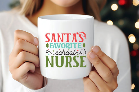 Santa's Favorite School Nurse, Christmas SVG SVG CraftLabSVG 
