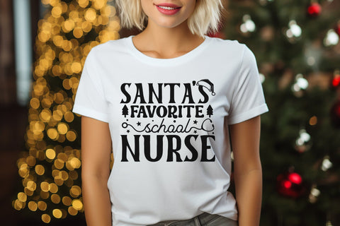 Santa's Favorite School Nurse, Christmas SVG SVG CraftLabSVG 