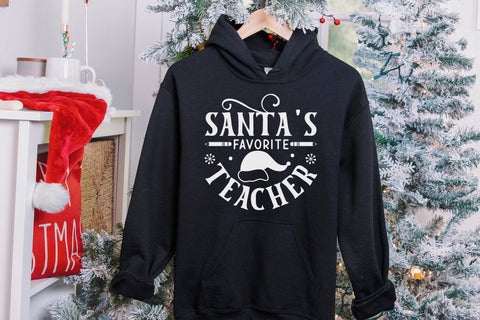 Santa's Favorite Teacher - Christmas SVG SVG CraftLabSVG 