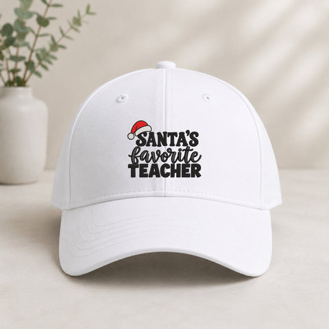 Santa’s Favorite Teacher Embroidery Design – Christmas Teacher Holiday Machine Embroidery File Embroidery/Applique DESIGNS PatternFeed8 
