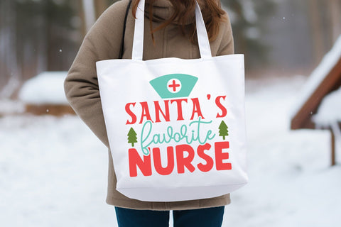 Santa's Favourite Nurse - Christmas SVG SVG CraftLabSVG 