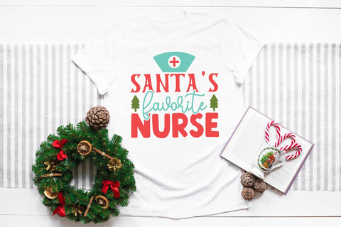 Santa's Favourite Nurse - Christmas SVG SVG CraftLabSVG 