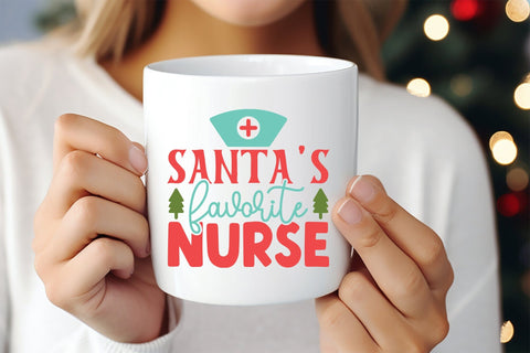 Santa's Favourite Nurse - Christmas SVG SVG CraftLabSVG 