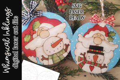 Santa's Frosty Friends SVG SVG Whimsical Inklings 