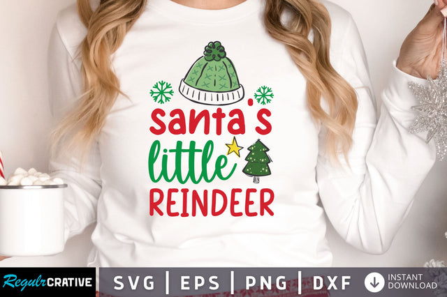 Santas little reindeer SVG Design SVG Regulrcrative 