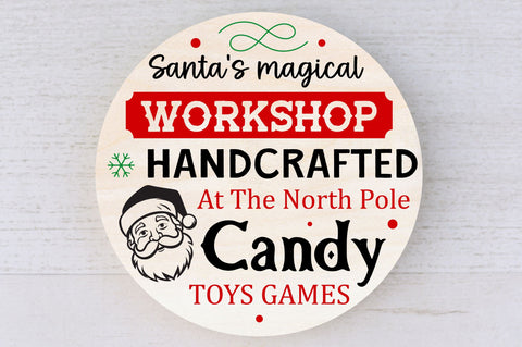 Santas magical workshop handcrafted SVG DESIGN SVG Regulrcrative 