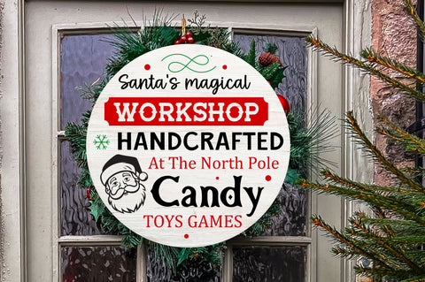 Santas magical workshop handcrafted SVG DESIGN SVG Regulrcrative 