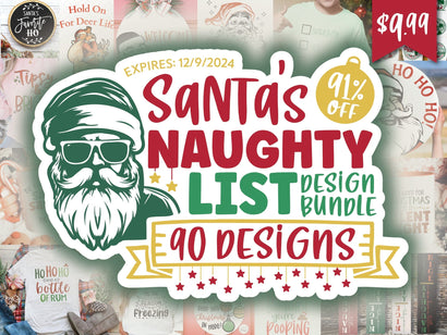 Santa's Naughty List Design Bundle Bundle So Fontsy Design Shop 