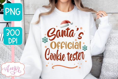 Santa's official cookie tester PNG | Christmas sublimation Sublimation Amorclipart 