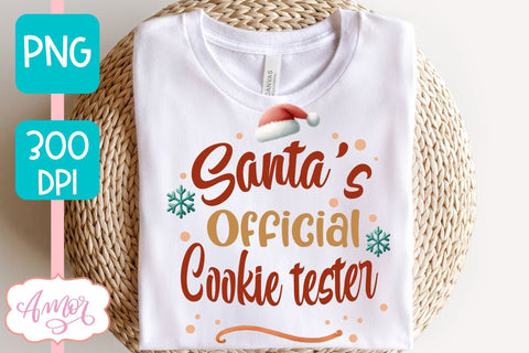 Santa's official cookie tester PNG | Christmas sublimation Sublimation Amorclipart 