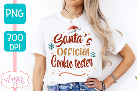 Santa's official cookie tester PNG | Christmas sublimation Sublimation Amorclipart 