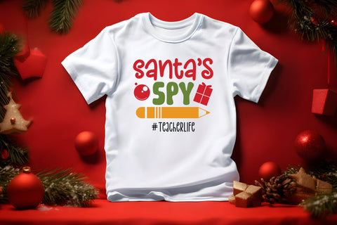 Santa's Spy, Teacher Christmas SVG SVG CraftLabSVG 