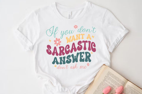 Sarcasm Svg Design, Funny Quote T-shirt SVG FiveStarCrafting 