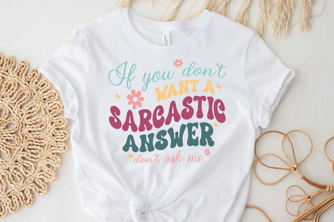 Sarcasm Svg Design, Funny Quote T-shirt SVG FiveStarCrafting 