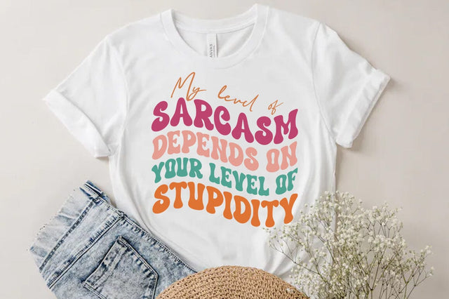 Sarcasm Svg Design, Funny Quote T-shirt SVG FiveStarCrafting 