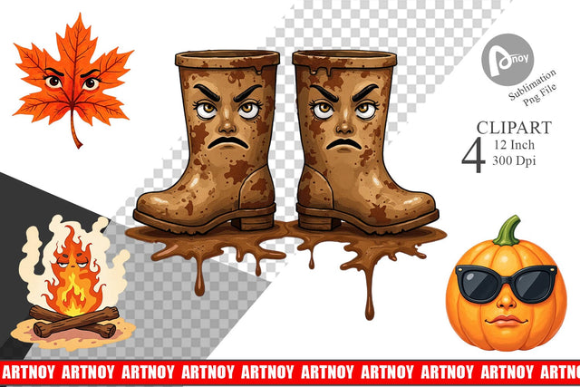 Sarcastic Autumn Vibes Clipart Sublimation artnoy 