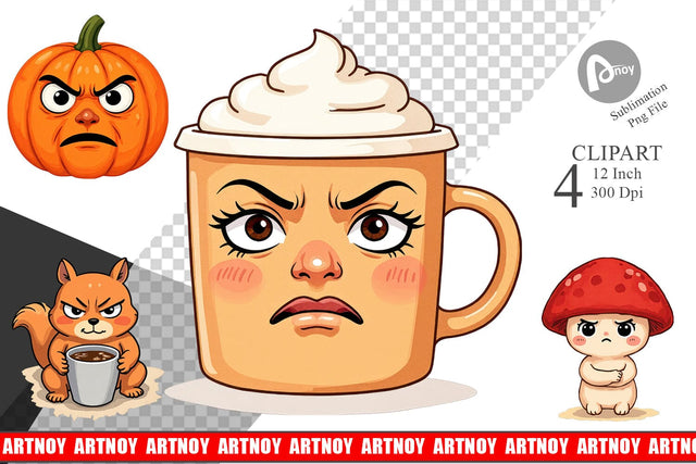 Sarcastic Autumn Vibes Clipart Sublimation artnoy 