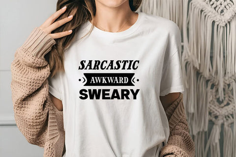 Sarcastic awkward sweary SVG Angelina750 