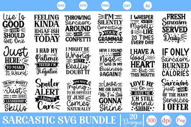 Sarcastic Bundle, Funny Sarcastic Bundle, Sarcastic SVG, Sarcastic Cut Files, VGs,Quotes and Sayings,Food & Drink,On Sale, Print & Cut SVG DesignPlante 503 