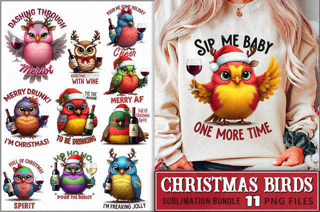 Sarcastic Christmas Birds Sublimation Bundle Sublimation Shetara Begum 