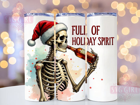 Sarcastic Christmas, Holiday Spirit Tumbler, PNG Wrap, Sublimation Design, Funny Holiday Gifts, Christmas Humor, Festive Drinkware, Holiday Decor Sublimation SvggirlplusArt 