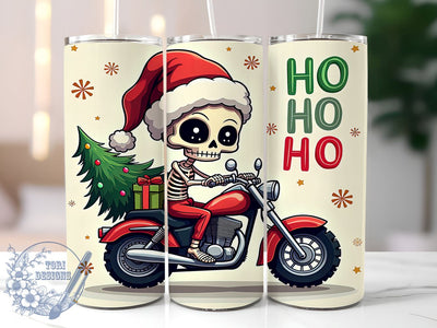 Sarcastic Christmas, Skeleton Tumbler, 20oz Tumbler, Holiday Humor, PNG File, Christmas Sublimation, Funny Drinkware, DIY Christmas Tumbler Sublimation ToriDesigns 