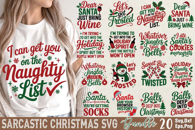 Sarcastic christmas svg bundle SVG Angelina750 