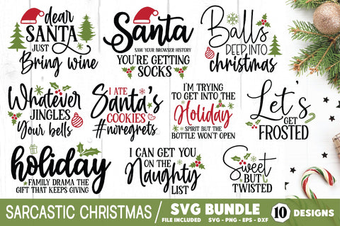 Sarcastic Christmas SVG Bundle SVG Ariyan 