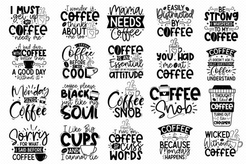 Sarcastic Coffee Sayings SVG Bundle SVG CraftLabSVG 
