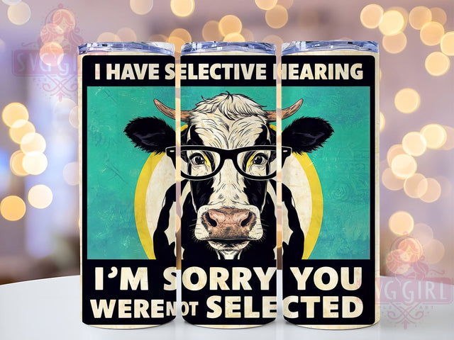 Sarcastic Cow 20oz Tumbler Wrap Sublimation Design, Straight Tapered Tumbler Wrap, Funny Cow Tumbler Png, Instant Digital Download Sublimation SvggirlplusArt 