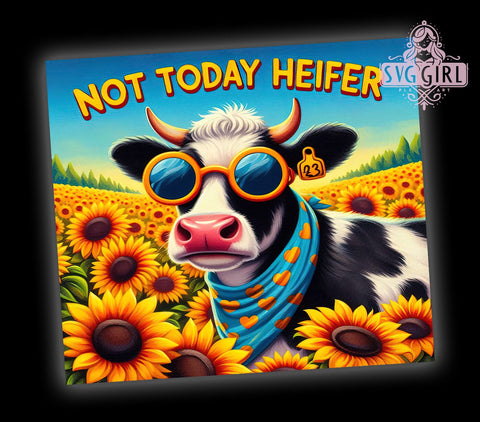 Sarcastic Cow Tumbler, Cow Sublimation Design, Funny Cow PNG, Dairy Cow Tumbler, Heifer Wrap PNG, 20oz Tumbler Design, Farmhouse Decor, Cow Lover Gift Sublimation SvggirlplusArt 