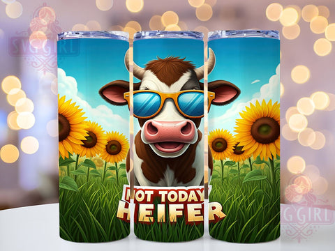 Sarcastic Cow Tumbler, Cow Sublimation Design, Funny Cow PNG, Dairy Cow Tumbler, Heifer Wrap PNG, 20oz Tumbler Design, Farmhouse Decor, Cow Lover Gift Sublimation SvggirlplusArt 